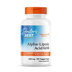 חומצה אלפא ליפואית 600 מ"ג - 180 כמוסות מבית Doctor's best