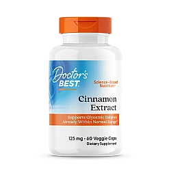 חומצה קינמון 125 מ"ג - 60 כמוסות - מבית Doctor's best