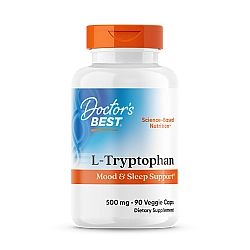 חומצת אמינו ל-טריפטופן 500 מ"ג - 90 כמוסות מבית Doctor's best