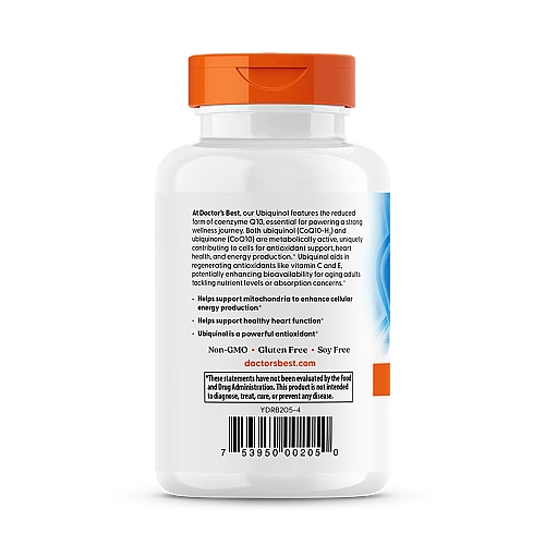 יוביקווינול 100 מ״ג - 60 כמוסות - מבית Doctor's best