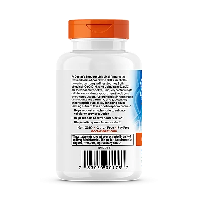 יוביקווינול 50 מ״ג - 90 כמוסות - מבית Doctor's best