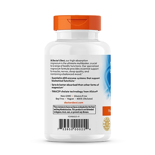 מגנזיום גליצינאט ליזינט - 120 טבליות - מבית Doctor's best