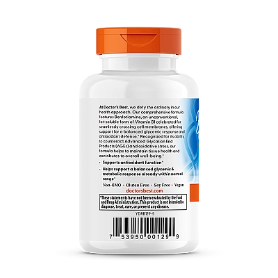 נפוטיאמין 150 מ"ג 120 כמוסות - מבית Doctor's best