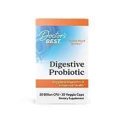 פרוביוטיקה לעיכול 20 מיליארד עם הווארו 30 כמוסות - מבית Doctor's best