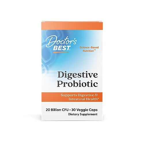 פרוביוטיקה לעיכול 20 מיליארד עם הווארו 30 כמוסות - מבית Doctor's best