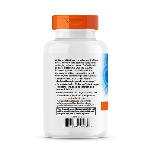 קו-אנזים CoQ10 ג'ל עם פלפל שחור 300 מ"ג - 90 כמוסות רכות - מבית Doctor's best