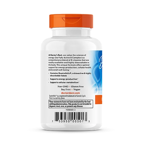 קומפלקס B פעיל לחלוטין 60 כמוסות צמחיות - מבית Doctor's best קומפלקס B פעיל לחלוטין 60 כמוסות צמחיות - מבית Doctor's best