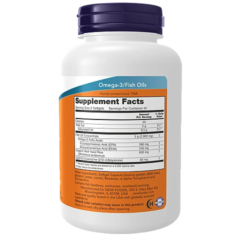 Red Omega אומגה אדומה 90 כמוסות - מבית NOW FOODS Red Omega אומגה אדומה 90 כמוסות - מבית NOW FOODS