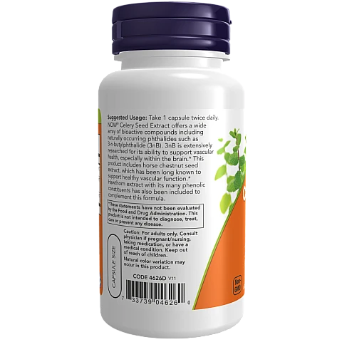 תמצית מזרעי סלרי 60 כמוסות - מבית NOW FOODS תמצית מזרעי סלרי 60 כמוסות - מבית NOW FOODS