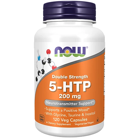 5-HTP חזק 200 מ"ג 120 כמוסות - מבית NOW FOODS 5-HTP חזק 200 מ"ג 120 כמוסות - מבית NOW FOODS