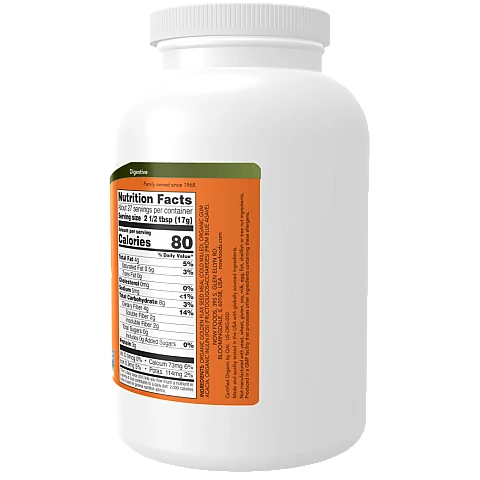 Fiber-3 אבקת סיבים אורגנית 454 גרם - מבית NOW FOODS Fiber-3 אבקת סיבים אורגנית 454 גרם - מבית NOW FOODS
