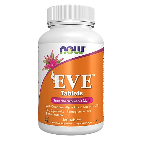 Eve מולטי ויטמין לנשים 180 טבליות - מבית NOW FOODS Eve מולטי ויטמין לנשים 180 טבליות - מבית NOW FOODS