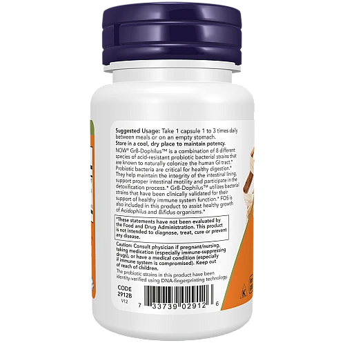 Gr8-Dophilus דופילוס פורמולה פרוביוטיקה - 60 כמוסות - מבית NOW FOODS