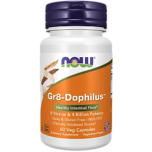 Gr8-Dophilus דופילוס פורמולה פרוביוטיקה - 60 כמוסות - מבית NOW FOODS