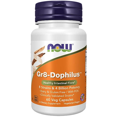 Gr8-Dophilus דופילוס פורמולה פרוביוטיקה - 60 כמוסות - מבית NOW FOODS