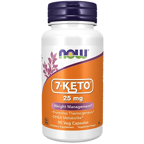 Keto-7 DHEA דיהה 7-קטו 25 מ"ג 90 כמוסות - מבית NOW FOODS