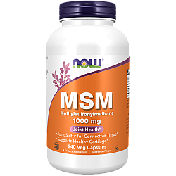MSM מתיל סולפוניל מתאן 1000 מ"ג - 240 כמוסות - מבית NOW FOODS