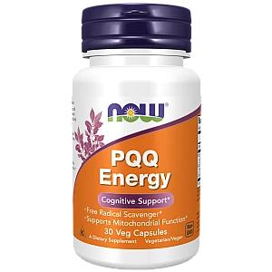 PQQ‏ אנרגיה 20 מ"ג 30 כמוסות - מבית NOW FOODS