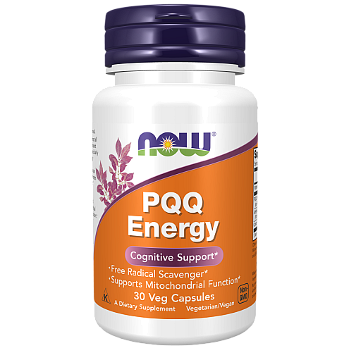 PQQ‏ אנרגיה 20 מ"ג 30 כמוסות - מבית NOW FOODS