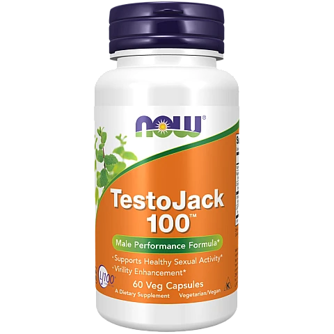 Testojack 100 טסטוג'ק תמיכה בטסטוסטרון 60 כמוסות - מבית NOW FOODS Testojack 100 טסטוג'ק תמיכה בטסטוסטרון 60 כמוסות - מבית NOW FOODS