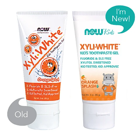 Xyli-White משחת שיניים ג'ל לילדים בטעם תפוז 85 גרם - מבית NOW FOODS Xyli-White משחת שיניים ג'ל לילדים בטעם תפוז 85 גרם - מבית NOW FOODS