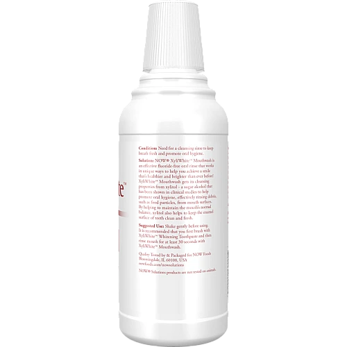 XyliWhite מי פה מלבינה טעם קינמון מרענן 473 מ"ל - מבית NOW FOODS