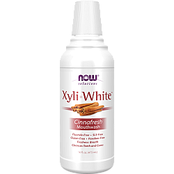 XyliWhite מי פה מלבינה טעם קינמון מרענן 473 מ"ל - מבית NOW FOODS