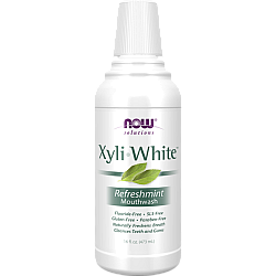 XyliWhite מי פה מלבינה צמחונית בטעם מנטה 473 מ"ל - מבית NOW FOODS