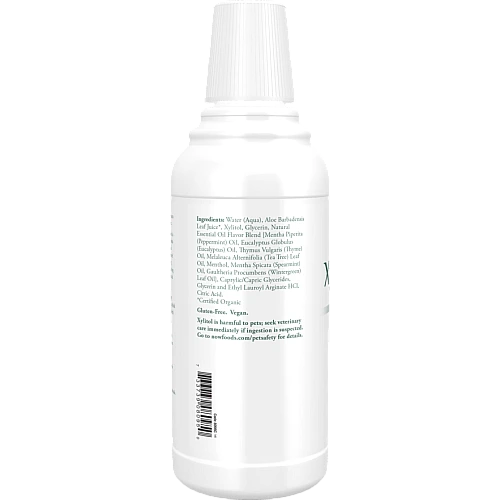 XyliWhite מי פה מלבינה צמחונית בטעם מנטה 473 מ"ל - מבית NOW FOODS