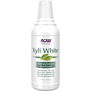 XyliWhite מי פה מלבינה צמחונית בטעם מנטה 473 מ"ל - מבית NOW FOODS