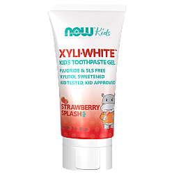 XyliWhite משחת שיניים ג'ל לילדים בטעם תות 85 גרם - מבית NOW FOODS