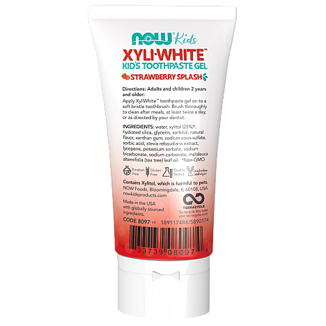 XyliWhite משחת שיניים ג'ל לילדים בטעם תות 85 גרם - מבית NOW FOODS