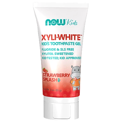 XyliWhite משחת שיניים ג'ל לילדים בטעם תות 85 גרם - מבית NOW FOODS