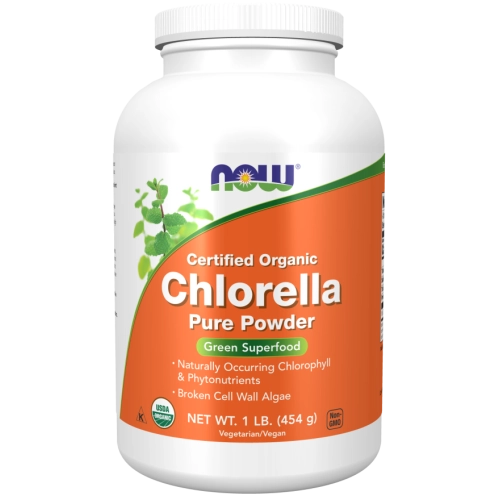 אבקה כלורלה אורגנית 454 גרם - מבית NOW FOODS
