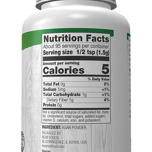 אבקת אגר 142 גרם - מבית NOW FOODS