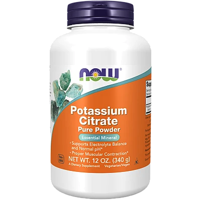 אבקת אשלגן ציטראט טהורה 340 גרם - מבית NOW FOODS