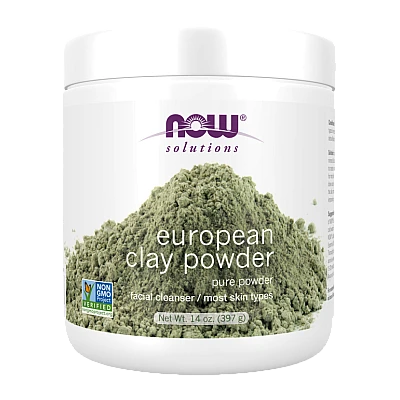 אבקת חימר ירוק אירופאי 397 גרם - מבית NOW FOODS