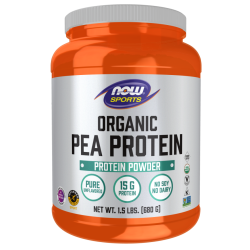 אבקת חלבון אפונה אורגנית ללא טעם 680 גרם - מבית NOW FOODS