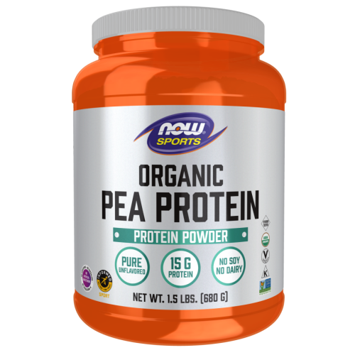 אבקת חלבון אפונה אורגנית ללא טעם 680 גרם - מבית NOW FOODS