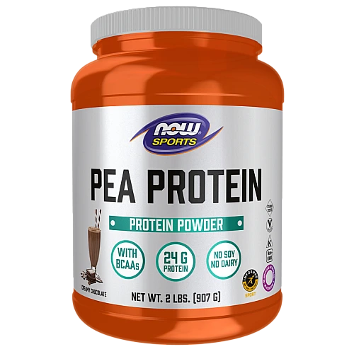 אבקת חלבון אפונה בטעם שוקולד 907 גרם - מבית NOW FOODS