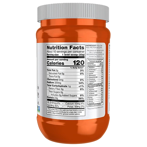 אבקת חלבון אפונה ללא טעם 340 גרם - מבית NOW FOODS