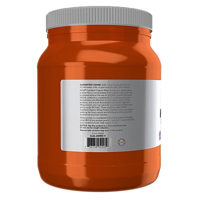 אבקת חלבון מי גבינה ללא טעם 454 גרם - מבית NOW FOODS