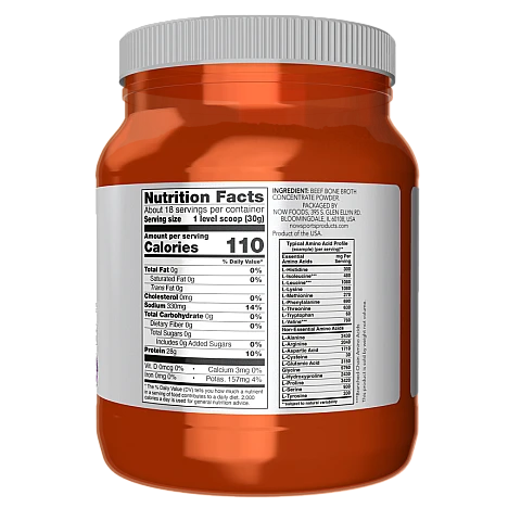 אבקת חלבון ציר עצמות בקר 544 גרם - מבית NOW FOODS אבקת חלבון ציר עצמות בקר 544 גרם - מבית NOW FOODS