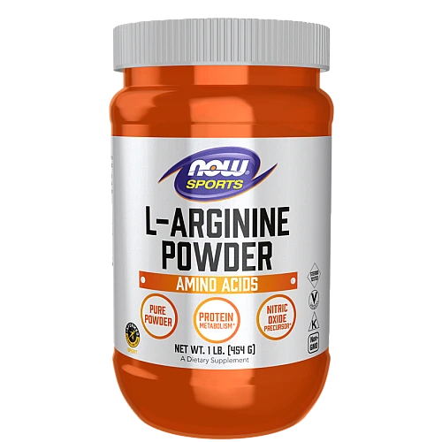 אבקת ל-ארגינין 454 גרם - מבית NOW FOODS