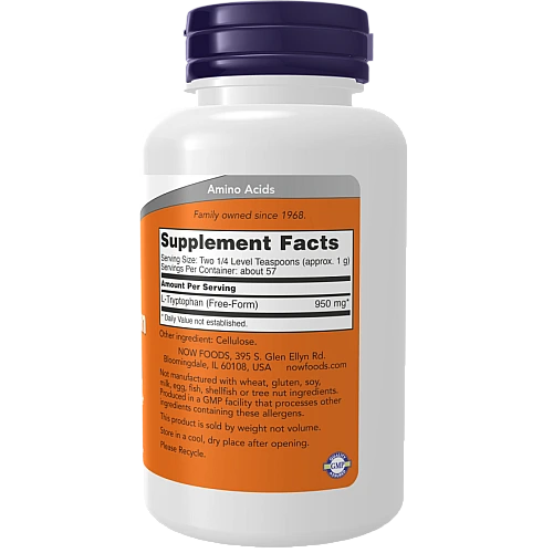 אבקת ל-טריפטופן 57 גרם - מבית NOW FOODS