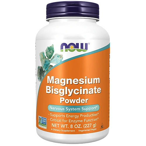 אבקת מגנזיום ביסגליצינט 227 גרם - מבית NOW FOODS