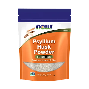 אבקת קליפות פסיליום Psyllium כמות 680 גרם - מבית NOW FOODS