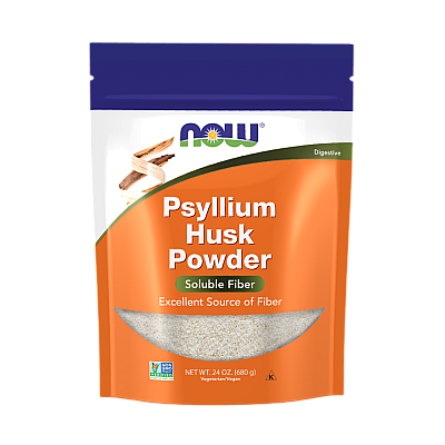 אבקת קליפות פסיליום Psyllium כמות 680 גרם - מבית NOW FOODS