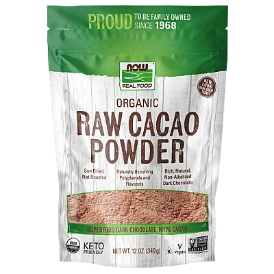 אבקת קקאו אורגנית 340 גרם - מבית NOW FOODS