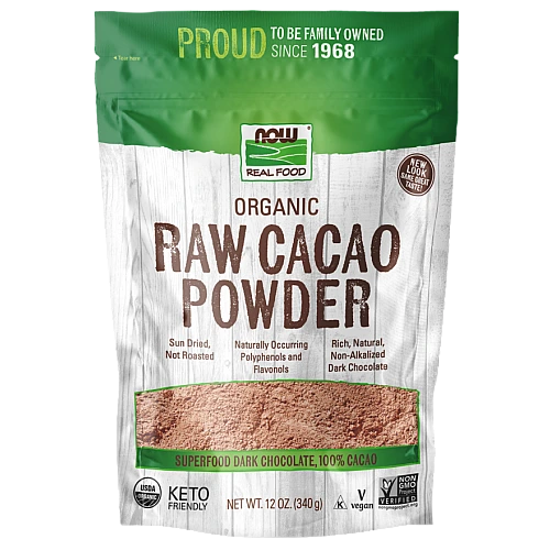 אבקת קקאו אורגנית 340 גרם - מבית NOW FOODS